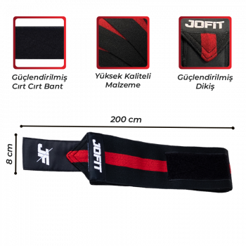 Jofit Knee Wraps  Kırmızı